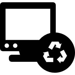 monitor de reciclaje icono