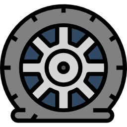 Flat tire icon