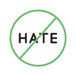 No hate icon