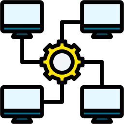 Distributed database icon