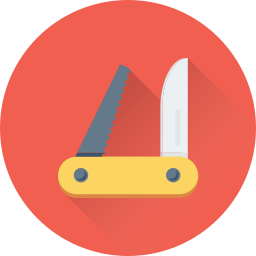 Utility knife icon