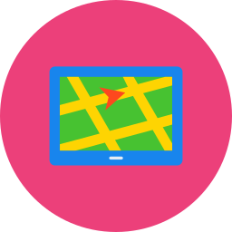 geographisches positionierungs system icon