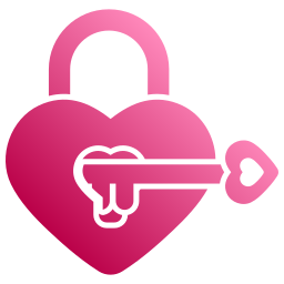 Heart lock icon