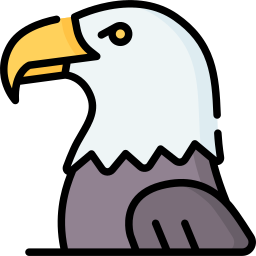 Águila calva icono