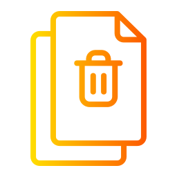 Delete file icon