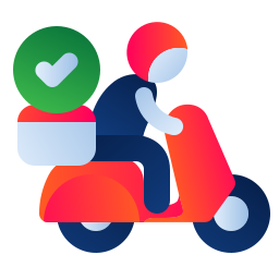 Delivery bike icon