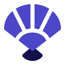 Paper fan icon