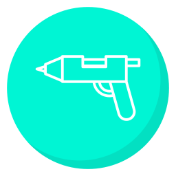 Hot glue gun icon