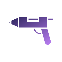 pistola de silicona icono