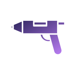 Hot glue gun icon