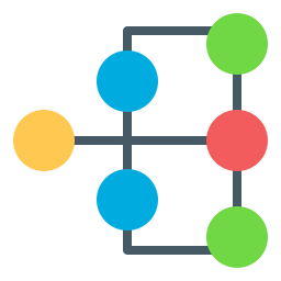 estrutura hierárquica Ícone