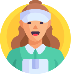 Delivery girl icon