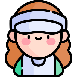 Delivery girl icon