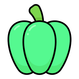 Зеленый перец иконка