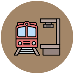 Train stop icon