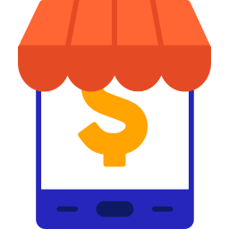 Mobile shop icon