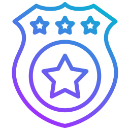 scudo della polizia icona