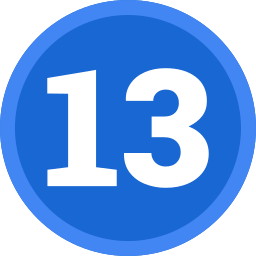 nummer 13 icoon