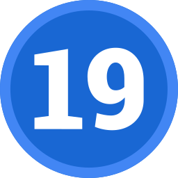 Число 19 иконка