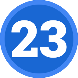 numer 23 ikona