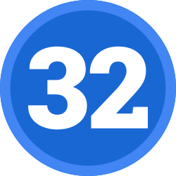 Thirty two icon
