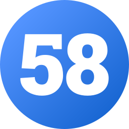 Fifty eight icon