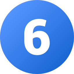 número 6 icono