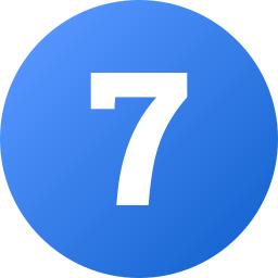 numero 7 icono
