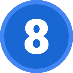 numero 8 icona