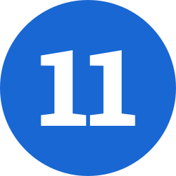 Number 11 icon