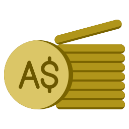 dollaro australiano icona