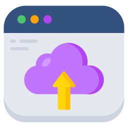 téléchargement dans le nuage Icône