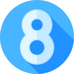 numero 8 icona