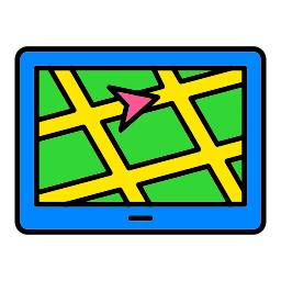 geographisches positionierungs system icon