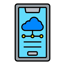 Мобильное облако иконка
