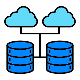 base de datos en la nube icono