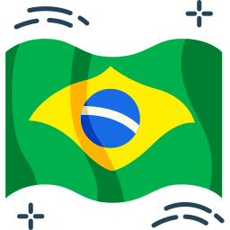 bandera de brasil icono