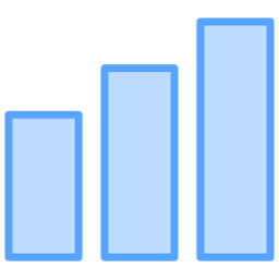 grafico di crescita icona