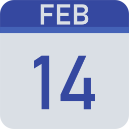 14 de febrero icono