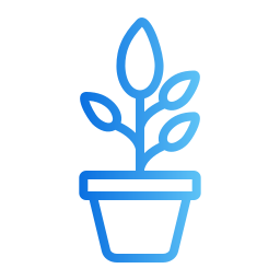 Растение в горшке иконка
