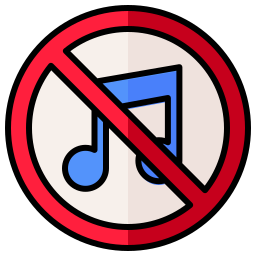 No music icon