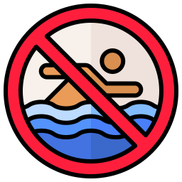 no nadar icono