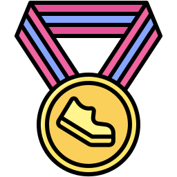 médaille d'or Icône