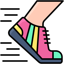 Running shoes icon