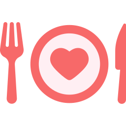 Романтический ужин иконка