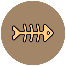 Fish bone icon