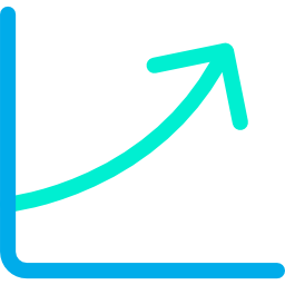 grafico a linee icona