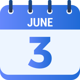 3 de junio icono