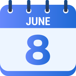 8 de junio icono