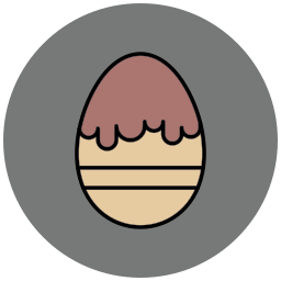 ovo de chocolate Ícone